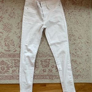 YMI mid rise white pants